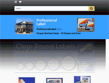 Tablet Screenshot of professionallabel.com